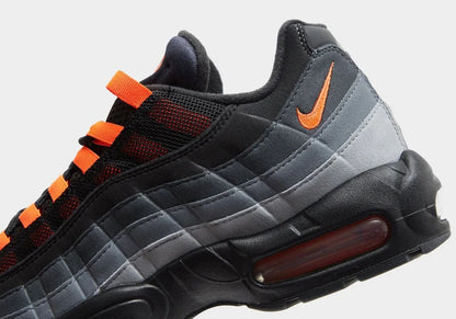 Men's Nike Air Max 95 Black Hyper Crimson Shoes