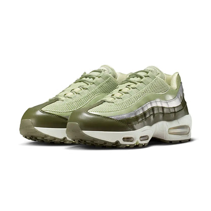 Men's Nike Air Max 95 Olive Aura Metallic Silver Shoes
