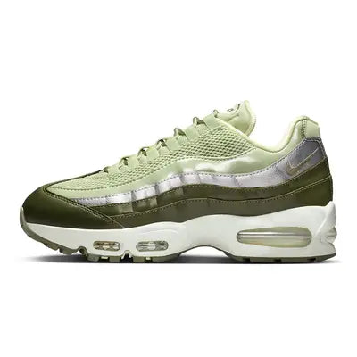 Men's Nike Air Max 95 Olive Aura Metallic Silver Shoes