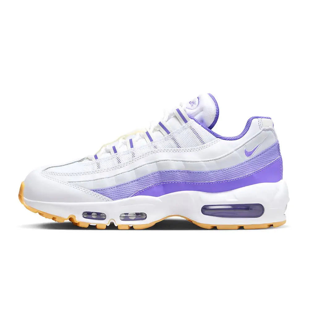 Men's  Nike Air Max 95 White Purple Gum Shoes