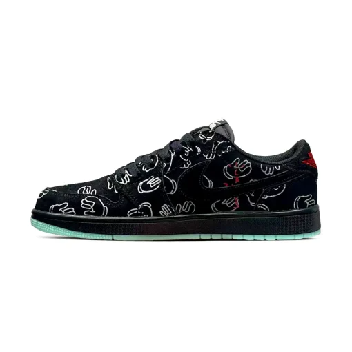 Men's Travis Scott x Air Jordan 1 Retro Low  ‘Black' Shoes