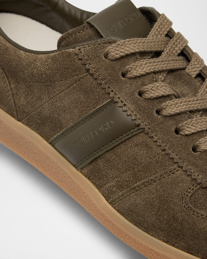 Men's Tom Ford  Archer Suede Olive Sneakers