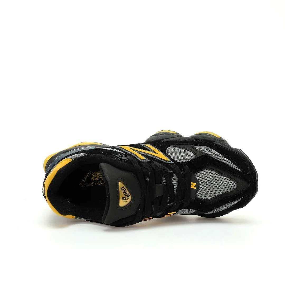 Men's New Balance 9060 'Black Grey Yellow' Shoes
