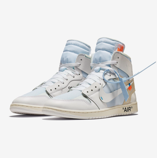 Men's Air Jordan 1 High 'High Off-White White’ Shoes