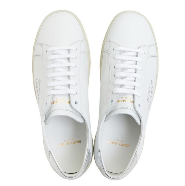 Men's Saint Laurent Court Classic SL06 White Sneakers