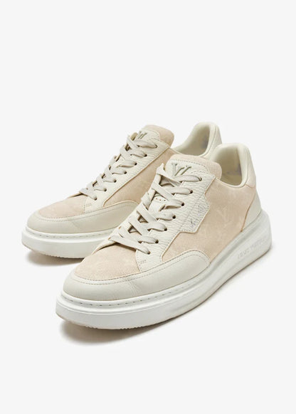 Men's Louis Vuitton Beverly Hills Trainer Cream Sneakers