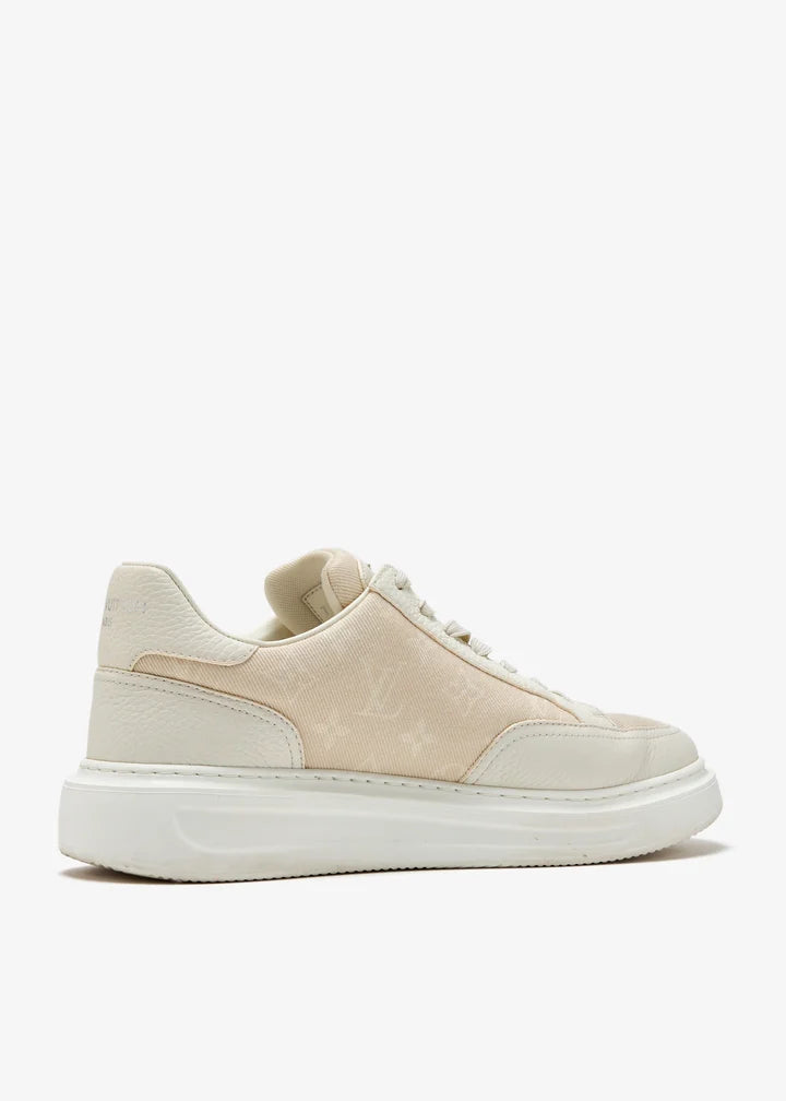 Men's Louis Vuitton Beverly Hills Trainer Cream Sneakers