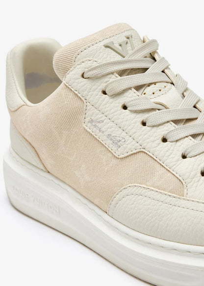 Men's Louis Vuitton Beverly Hills Trainer Cream Sneakers