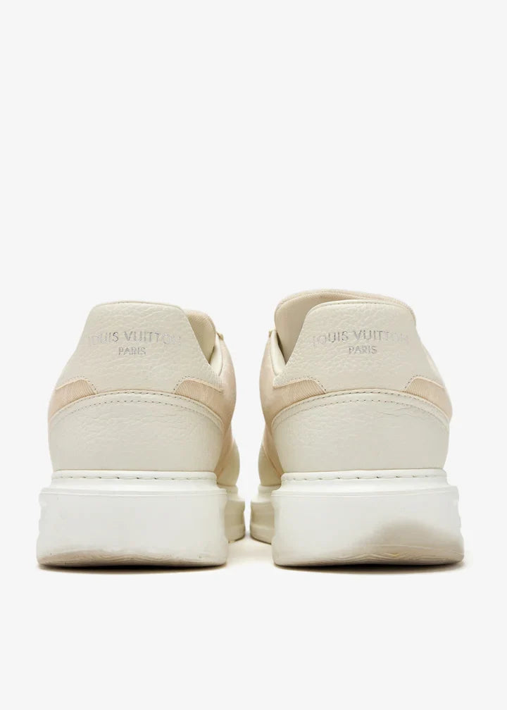 Men's Louis Vuitton Beverly Hills Trainer Cream Sneakers