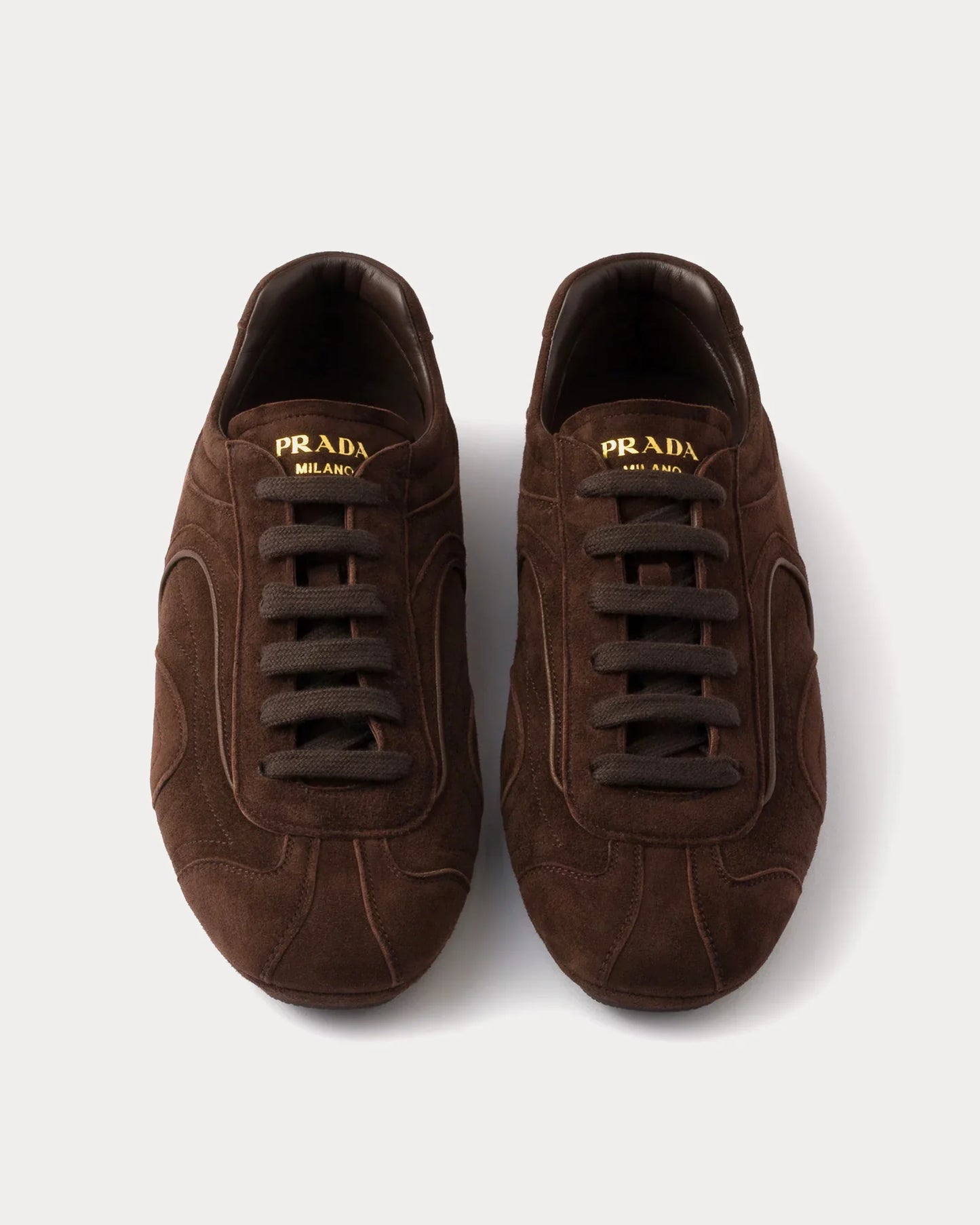 Men's Prada Montecarlo Re-Edition 2005 Leather Dark Brown Sneakers