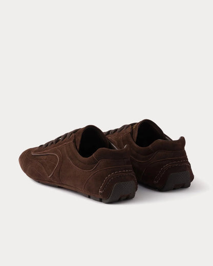 Men's Prada Montecarlo Re-Edition 2005 Leather Dark Brown Sneakers
