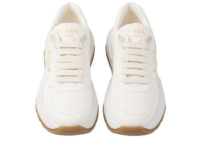 Men's Prada Montecarlo Re-Edition 2005 Leather Ivory Gum Sneakers