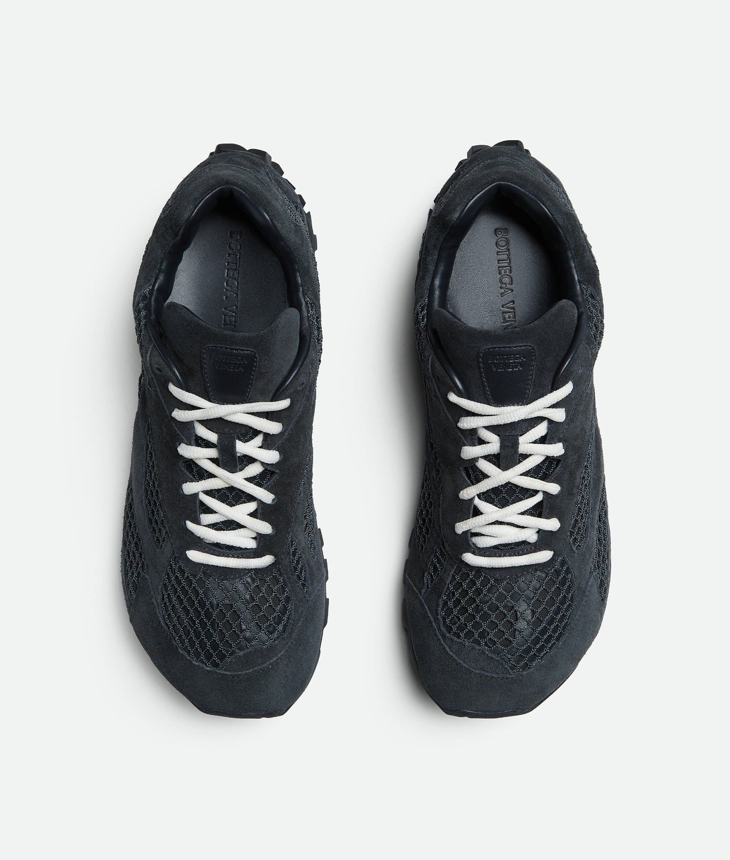 Men’s Bottega Veneta Orbit Flash Suede-Trimmed Shadow Sneakers