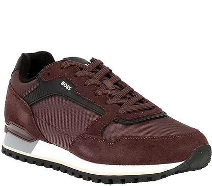 Men’s BOSS Parkour-L Runn Burgundy Sneaker