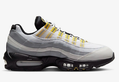 Men's Nike Air Max 95 Black-White-Yellow Shoes