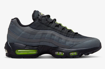 Men's Nike Air Max 95 Grey Black Neon Shoes