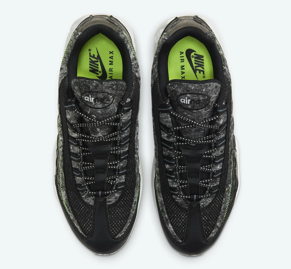 Men's Nike Air Max 95 Black Green Shoes
