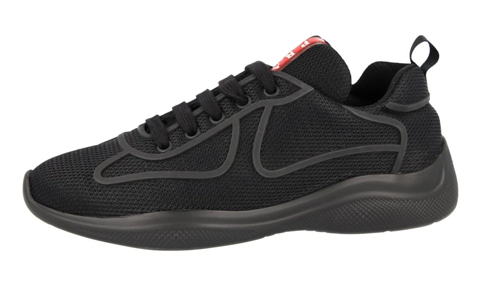 Men's Prada America's Cup Black Sneakers