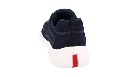 Men's Prada America's Cup Navy Blue White Sneakers