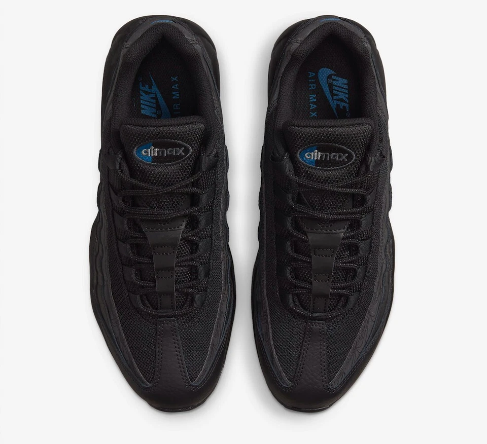 Men's Nike Air Max 95 Black-Blue Shoes