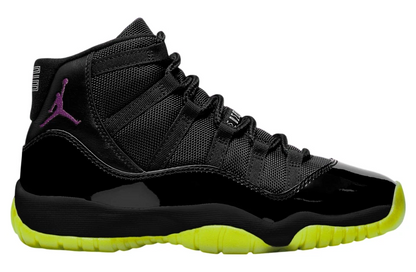 Men's Nike Air Jordan 11 Black Barely Volt Shoes