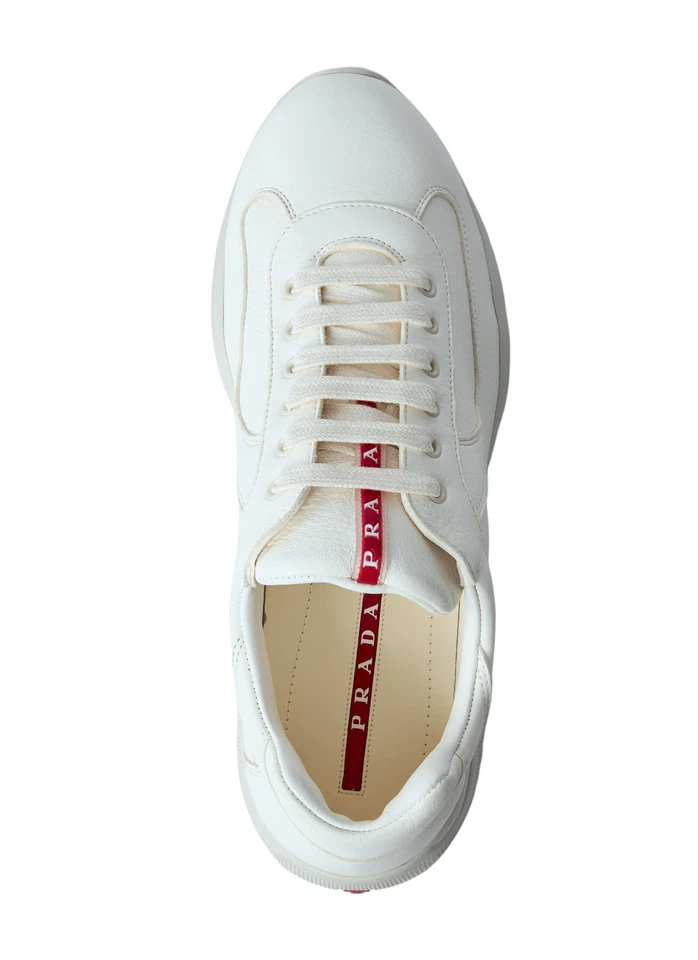 Men's Prada America's Cup Ivory Sneakers