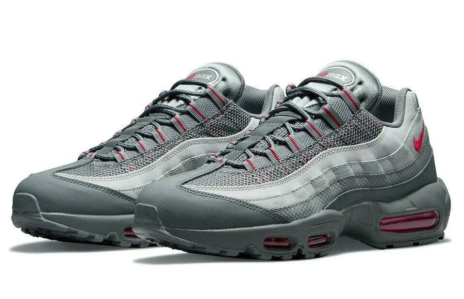 Men's Nike Air Max 95 Grey Red Shoes