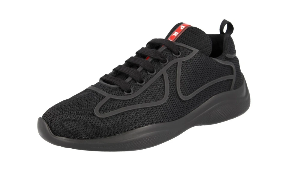 Men's Prada America's Cup Black Sneakers
