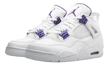 Men's Nike Air Jordan 4 Retro Metallic Purple Shoes