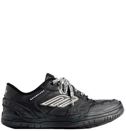 Men' Balenciaga Hamptons Worn-out Trainers Black Sneaker