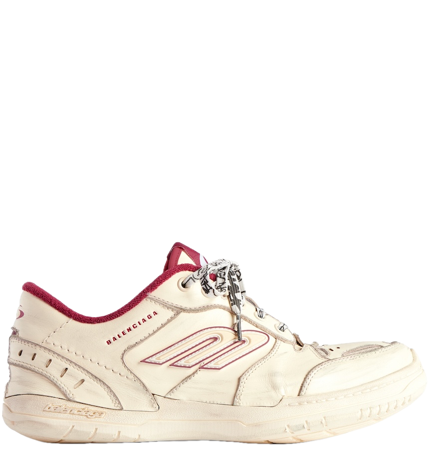 Men' Balenciaga Hamptons Worn-out Trainers White Sneaker