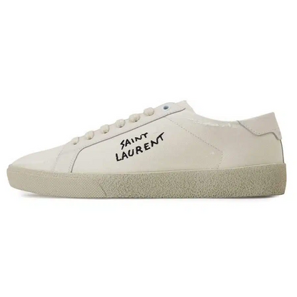Men's Saint Laurent Court Classic SL06 Cream Sneakers
