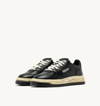Autry x Maison Mihara Yasuhiro Medalist Low Leather Black Sneakers