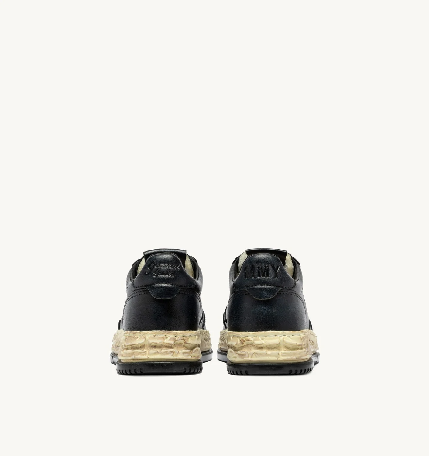 Autry x Maison Mihara Yasuhiro Medalist Low Leather Black Sneakers