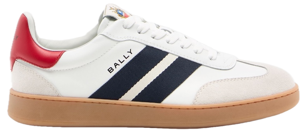 Men's Bally Retro Crest White Sneaker