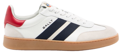 Men's Bally Retro Crest White Sneaker