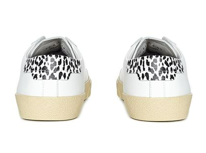 Men's Saint Laurent Court Classic SL06 White Leopard Sneakers