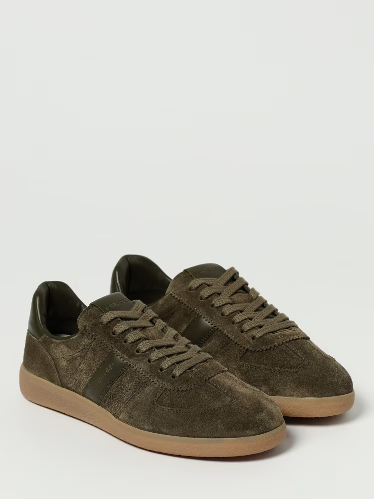 Men's Tom Ford Suede Sneakers With Panels Khaki