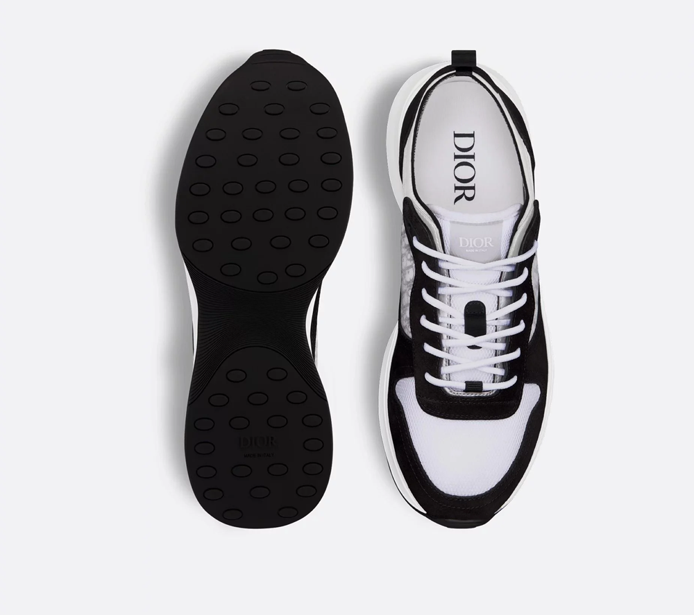 Men's Dior B25 Runner Black Suede Sneakers