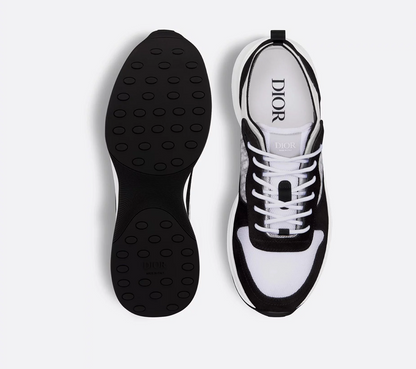Men's Dior B25 Runner Black Suede Sneakers