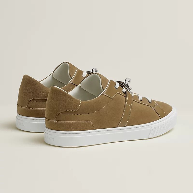 Men's Hermes Day Beige Gobi Sneakers