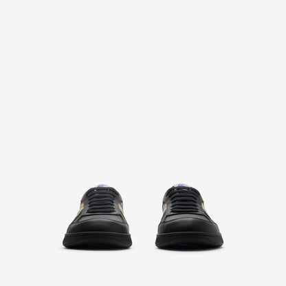 Men’s Burberry Leather Check Terrace Black Sneakers