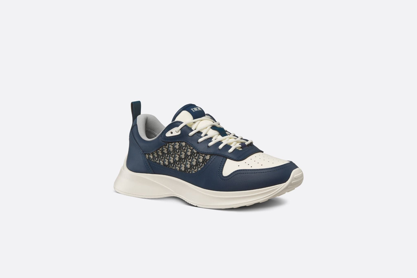 Men's Dior B25 Runner Navy Blue Cream Sneakers