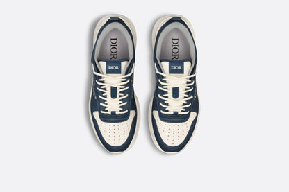 Men's Dior B25 Runner Navy Blue Cream Sneakers