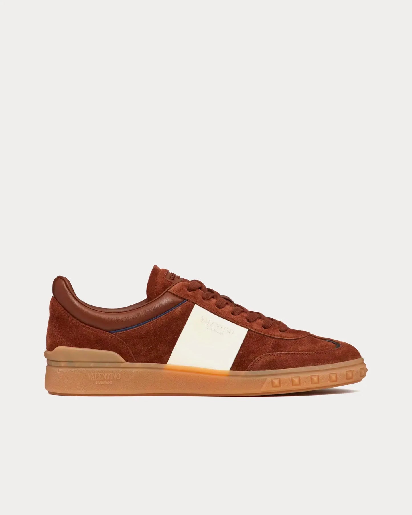 Men's Valentino Garavani Upvillage Low-Top Chocolate Sneakers
