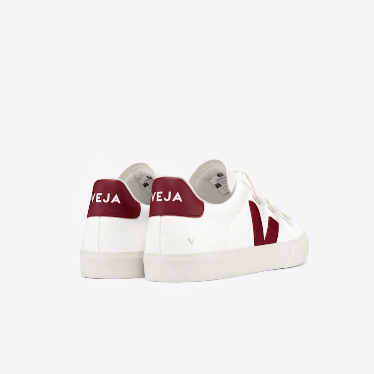 Men's Veja Recife Chromefree White Marsala Sneakers