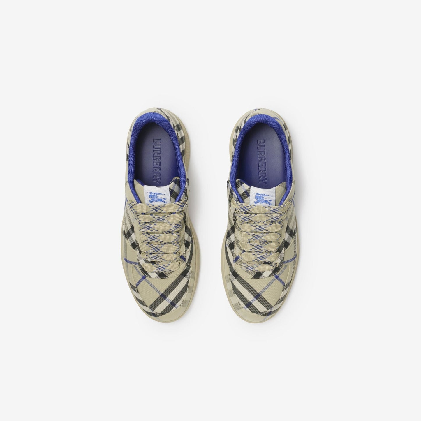 Men’s Burberry Check Terrace Lichen Sneakers