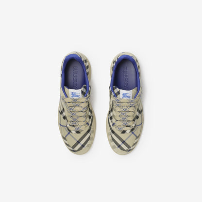 Men’s Burberry Check Terrace Lichen Sneakers
