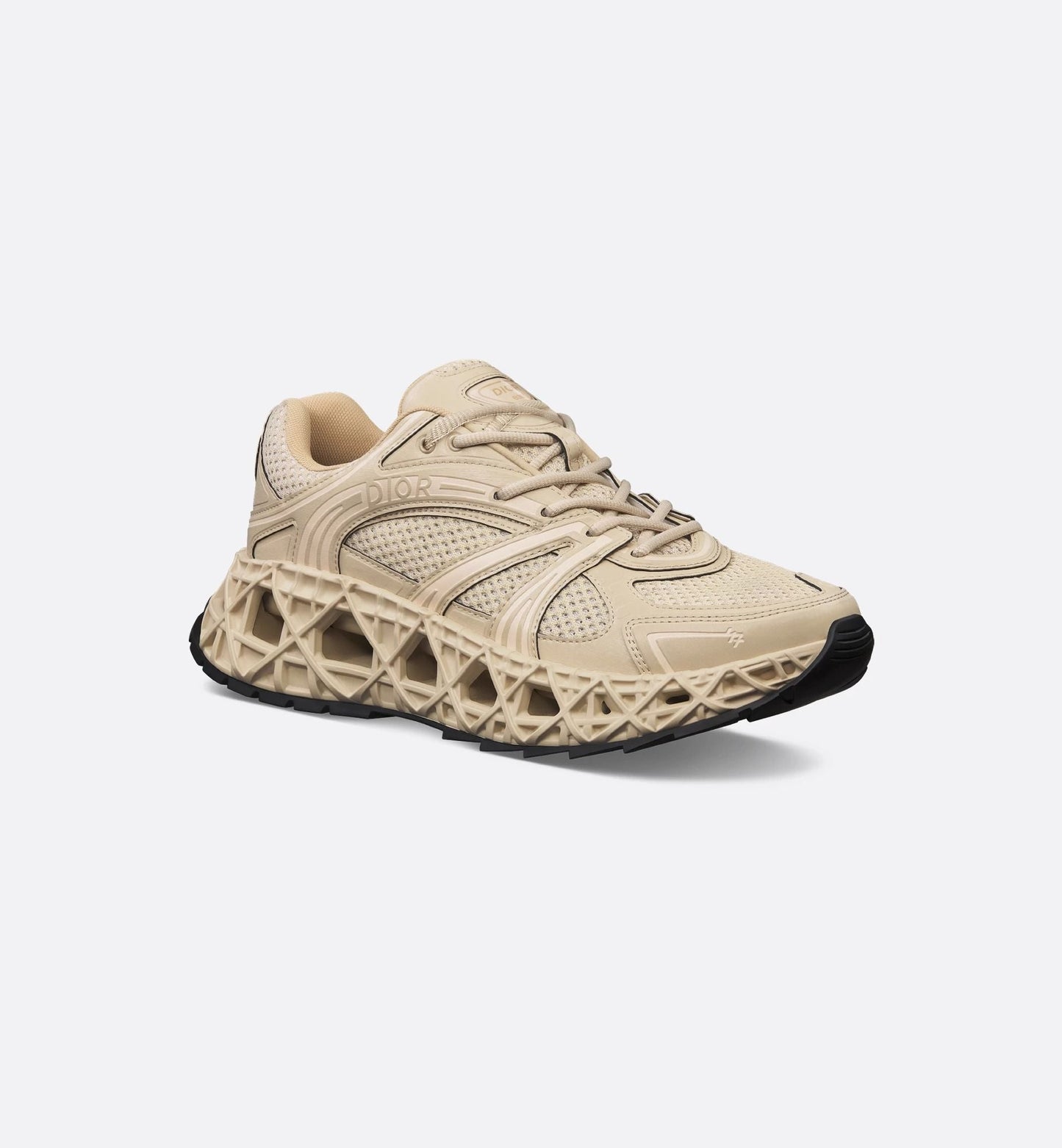 Men's Dior GreyBlack Mesh and Rubber B35 NXXT Beige Sneakers