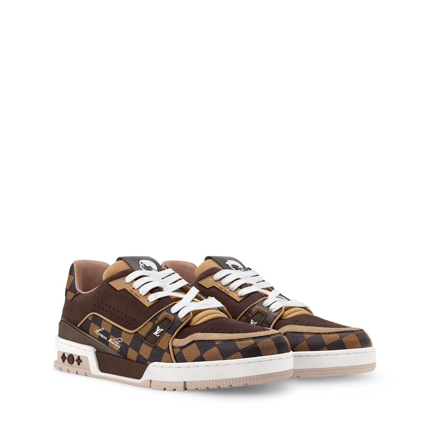 Men's Louis Vuitton Trainer Brown Sneakers